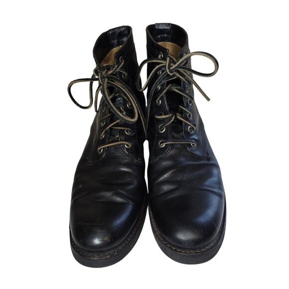 Men's Frye Tyler Lace-Up Boots Black Leather Ankle Boots Size 7D